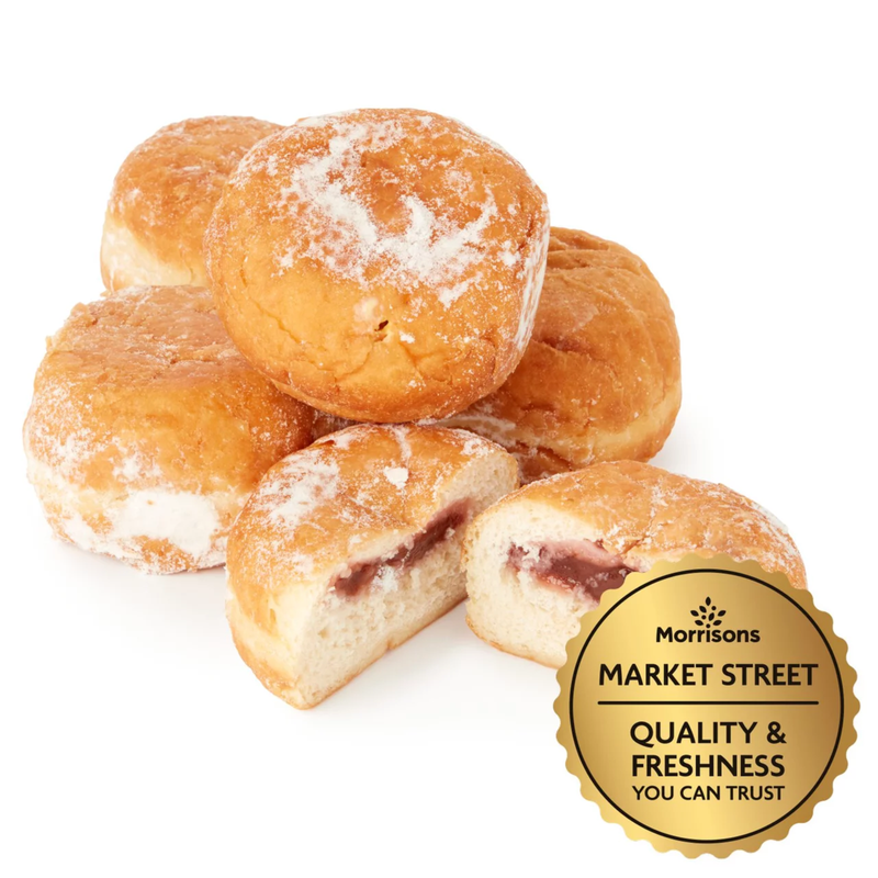 Morrisons Strawberry Jam Doughnuts, 5pcs