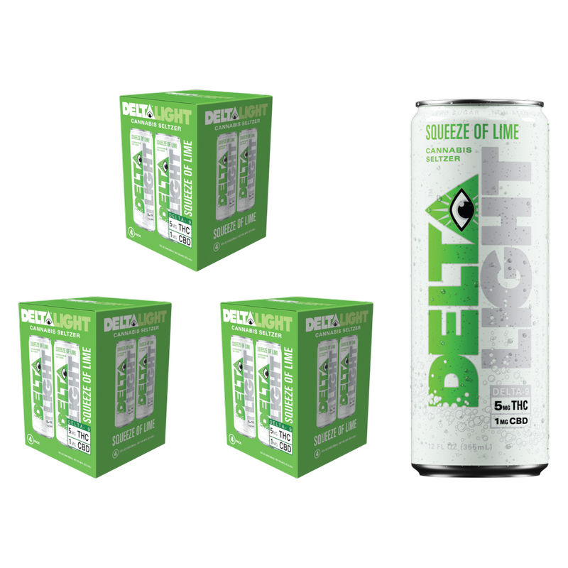 Delta Light 5mg THC Squeeze of Lime Seltzer 12pk 12oz Can