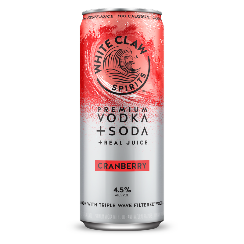 White Claw Vodka + Soda Cranberry 12oz Can 4.5% ABV