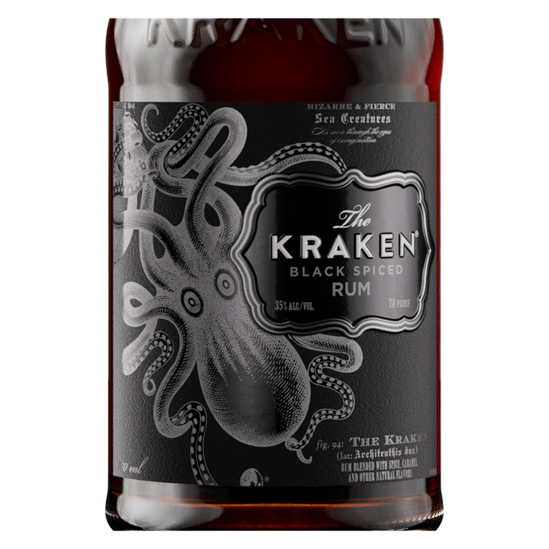 Kraken Black Spiced Rum 750ml (70 Proof) - Delivered In As Fast As 