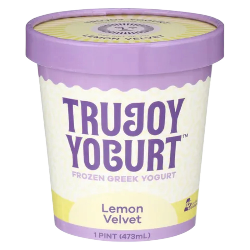 TruJoy Yogurt Frozen Greek Yogurt Lemon Velvet, 16 oz