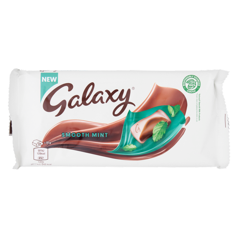 Galaxy  Smooth Mint Milk Chocolate, 110g