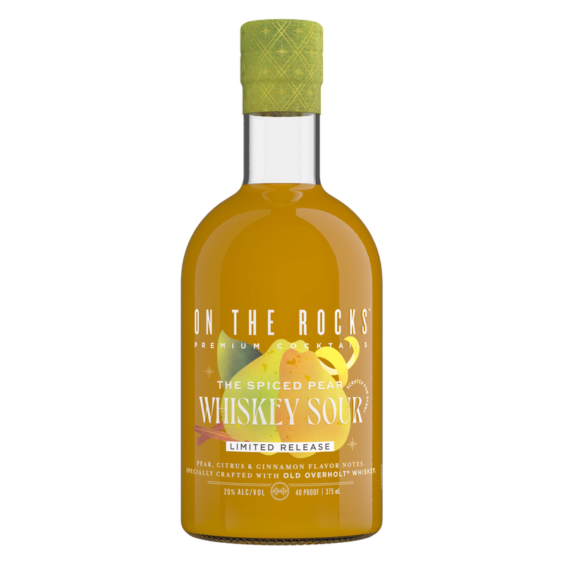 On the Rocks  Spiced Pear Whiskey Sour 375ml Bottle