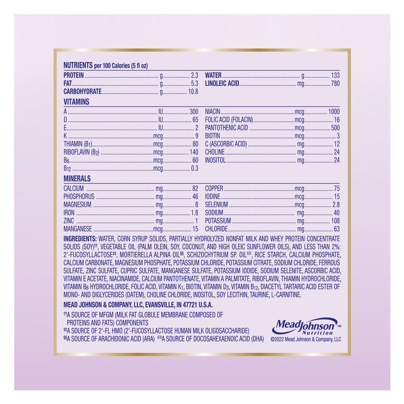 Enfamil gentlease ingredients hot sale
