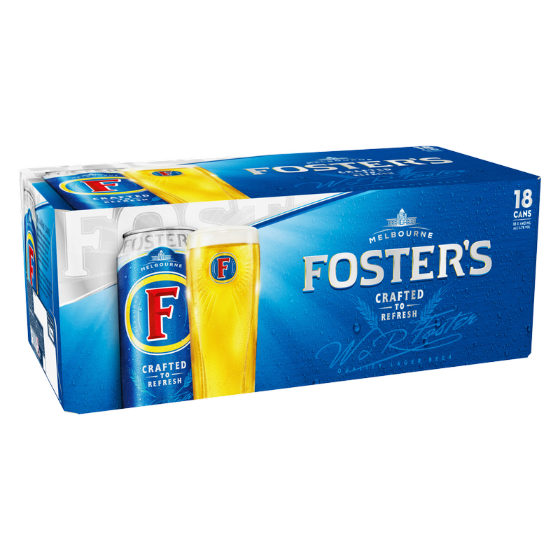 Foster's Quality Lager Beer, 18 x 440ml
