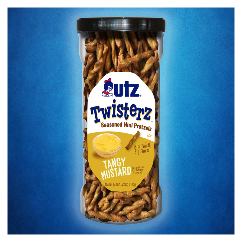 Utz Twisterz Seasoned Pretzels Tangy Mustard 21oz