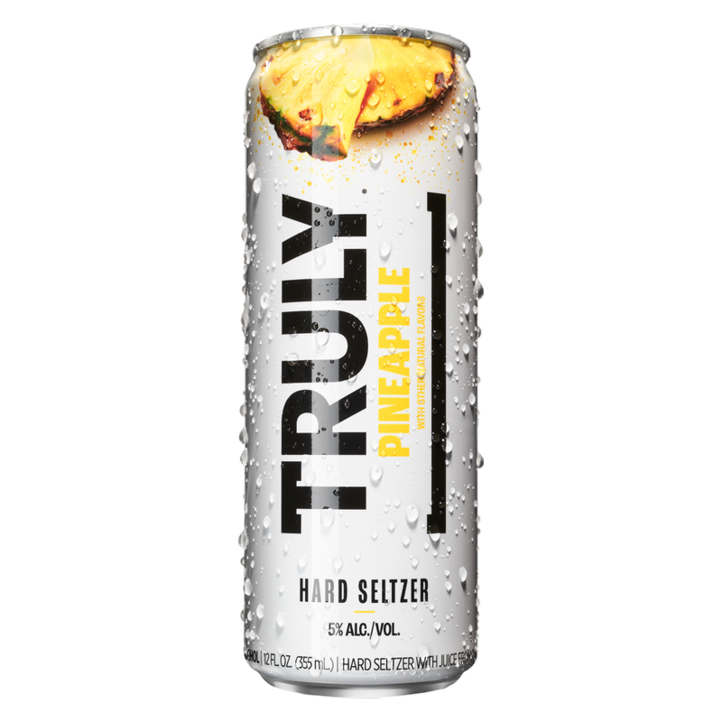 TRULY Pineapple Hard Seltzer Single 12oz Can 5.0% ABV