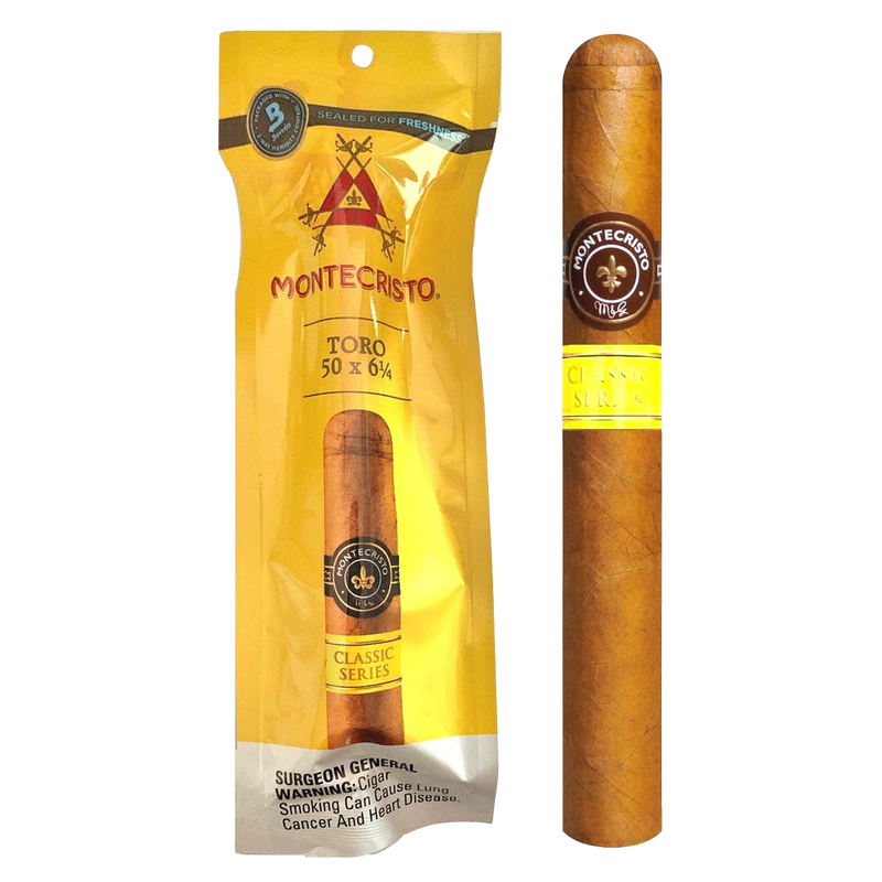 Montecristo Classic Toro Fresh-Loc Cigar 1ct