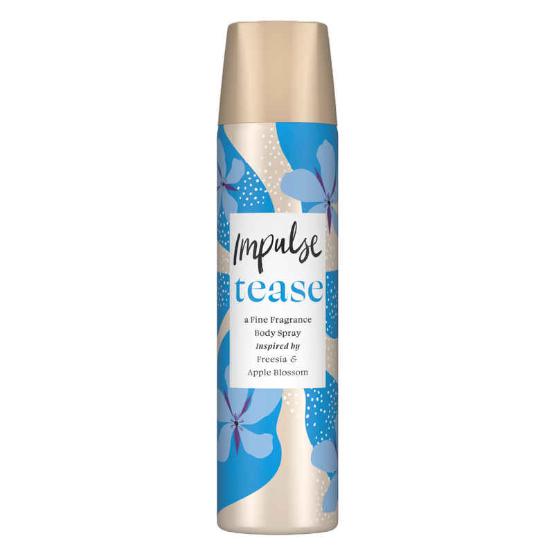 Impulse Tease Body Spray Deodorant, 75ml