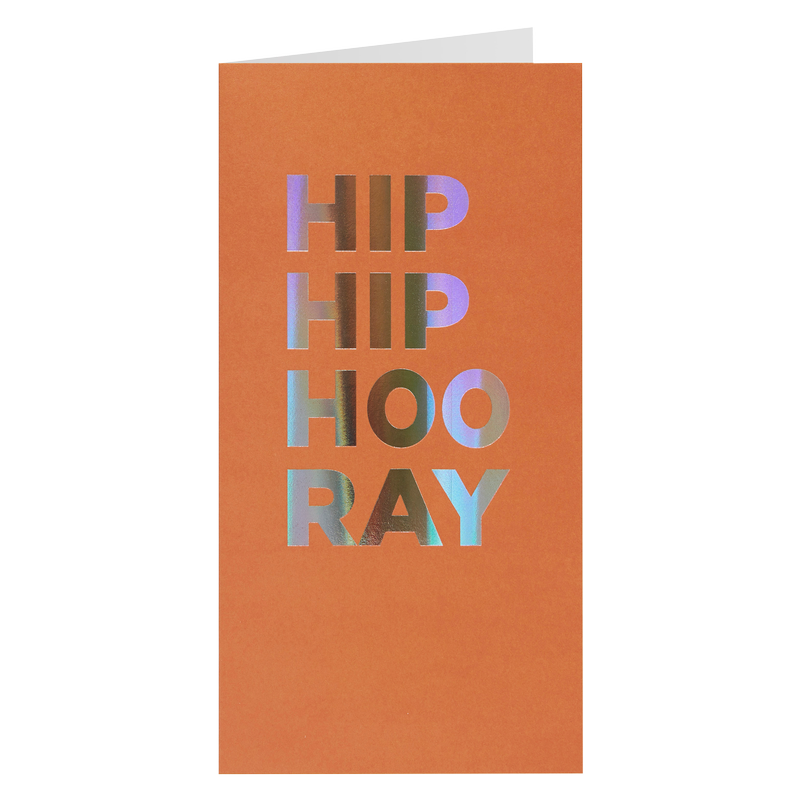 NIQUEA.D "Hip Hip Hooray" Congratulations Card 3.75x7.25"