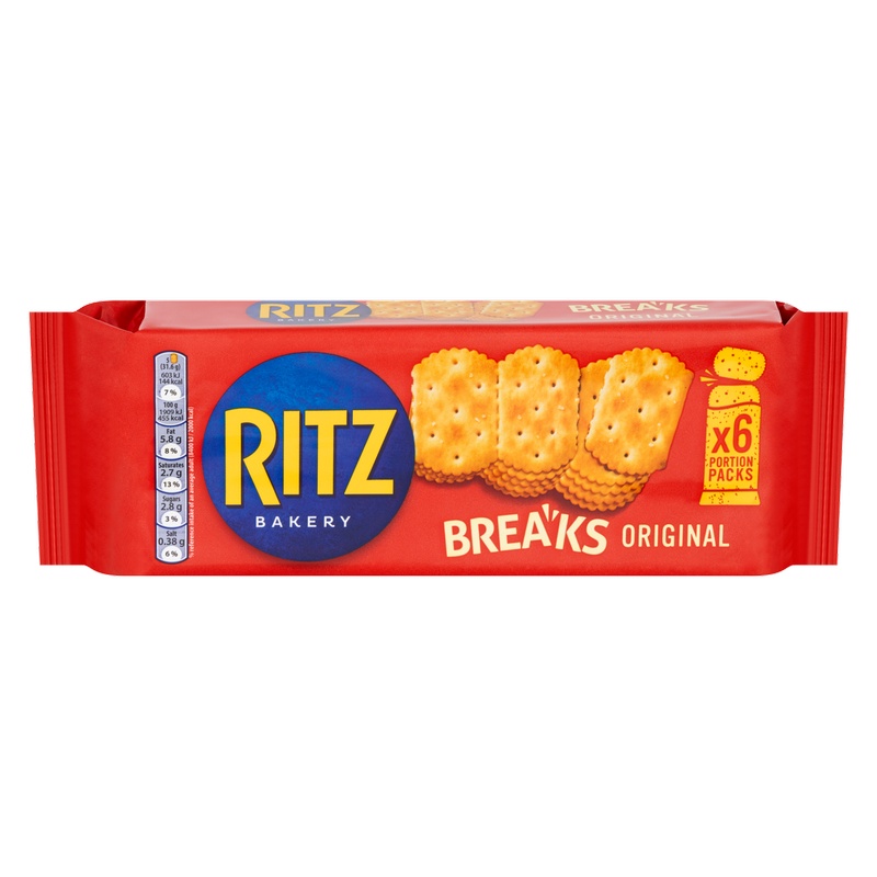 Ritz Breaks Original Crackers, 6 x 31.6g