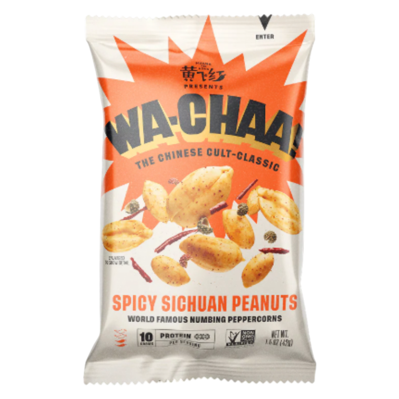 WA-CHAA! Original Heat Spicy Sichuan Peanuts, 1.5 oz