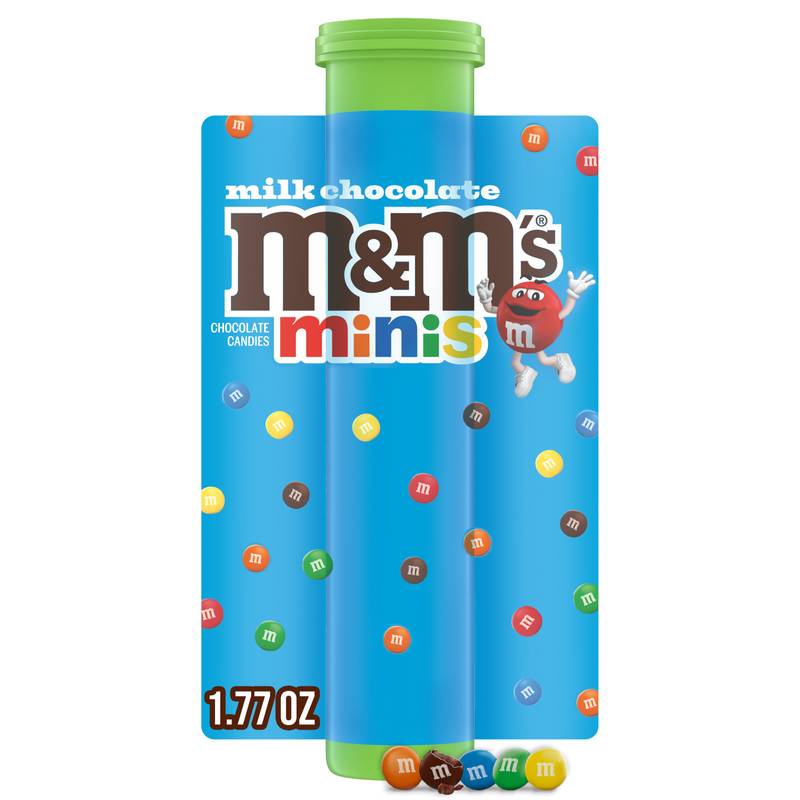 M&M's Minis Milk Chocolate Candies Mega Tube, 1.77oz