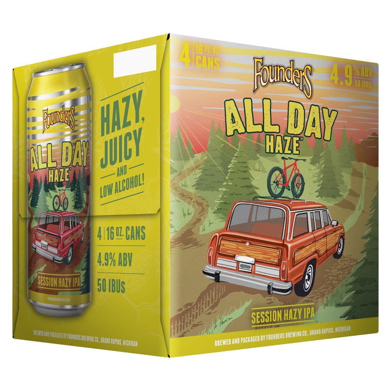 Founders All Day Series - All Day Haze IPA 4pk 16oz Cans