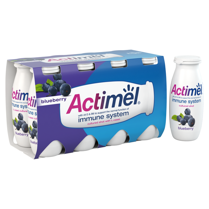 Actimel Blueberry Yogurt Drink, 8pcs