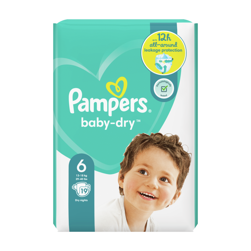 Pampers Baby-Dry Size 6, 19pcs