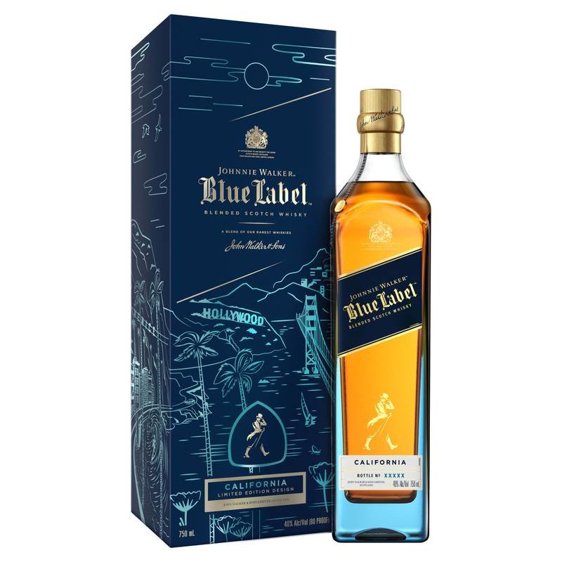 Johnnie Walker Blue Label Blended Scotch Whisky California 750ml