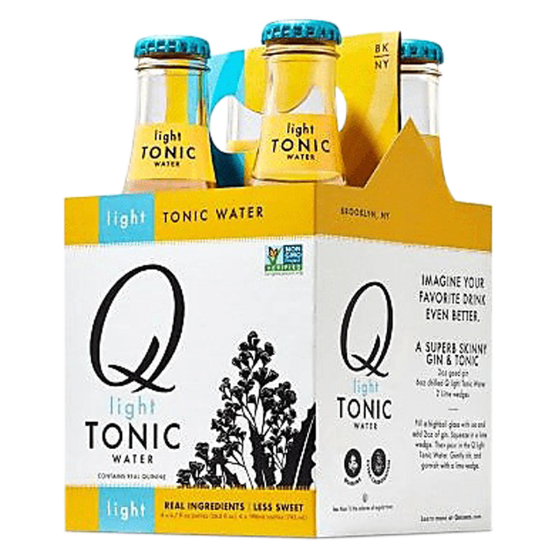 Q Drinks Light Tonic Water 4pk 6.7oz
