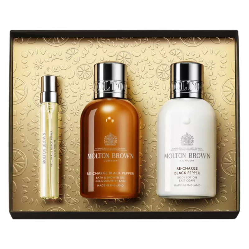 Molton Brown Re-charge Black Pepper Travel Gift Set, 1pcs