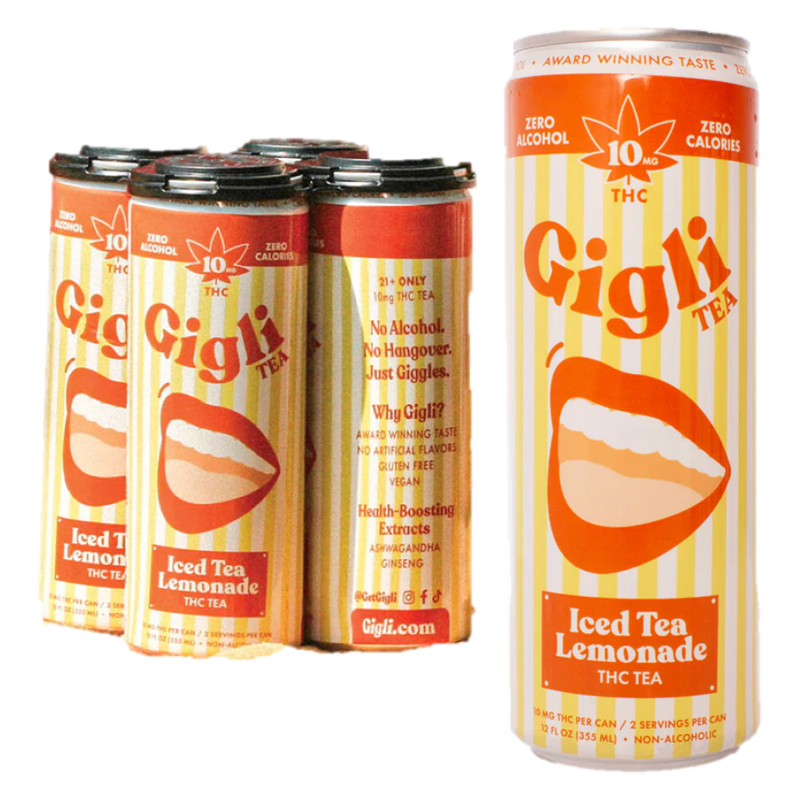 Gigli 10mg THC Iced Tea Lemonade 4pk 12oz Can