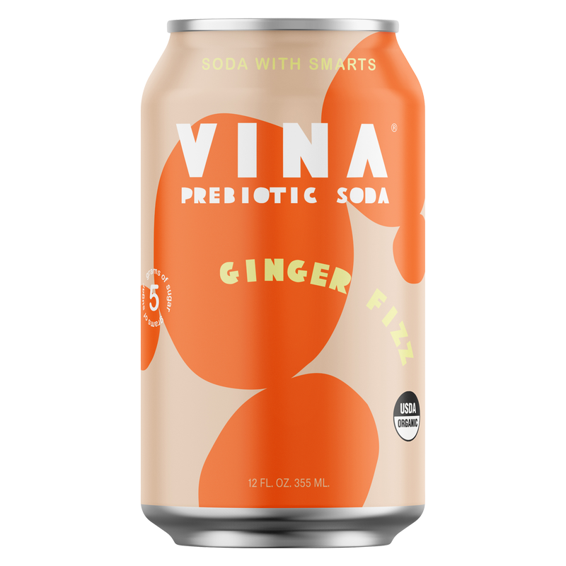 Vina Prebiotic Soda Ginger Fizz 12oz