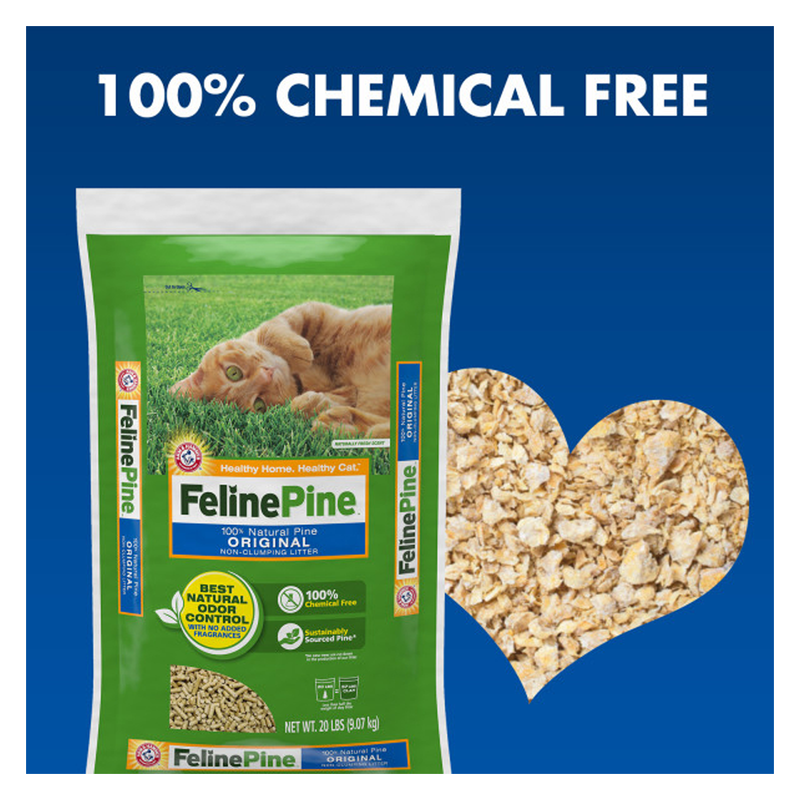 Feline Pine Original 100 Natural Cat Litter, 20lb Delivered In As
