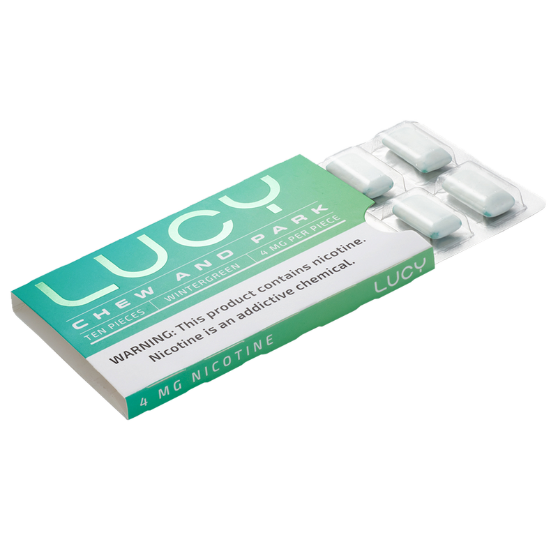 Lucy Wintergreen Nicotine Gum 10ct