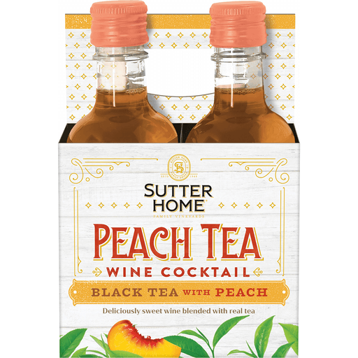 Sutter Home Peach Tea Wine Cocktail 4pk 187ml
