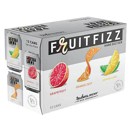 Reuben's Fruitfizz Hard Seltzer Variety Pack (12PKC 12 OZ)