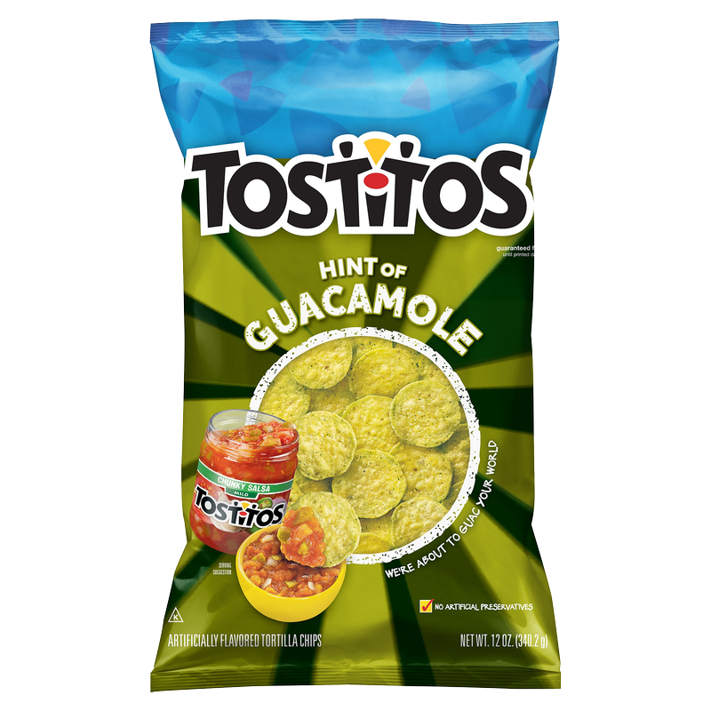 Tostitos Hint of Guacamole Bite Size Rounds Tortilla Chips 11oz