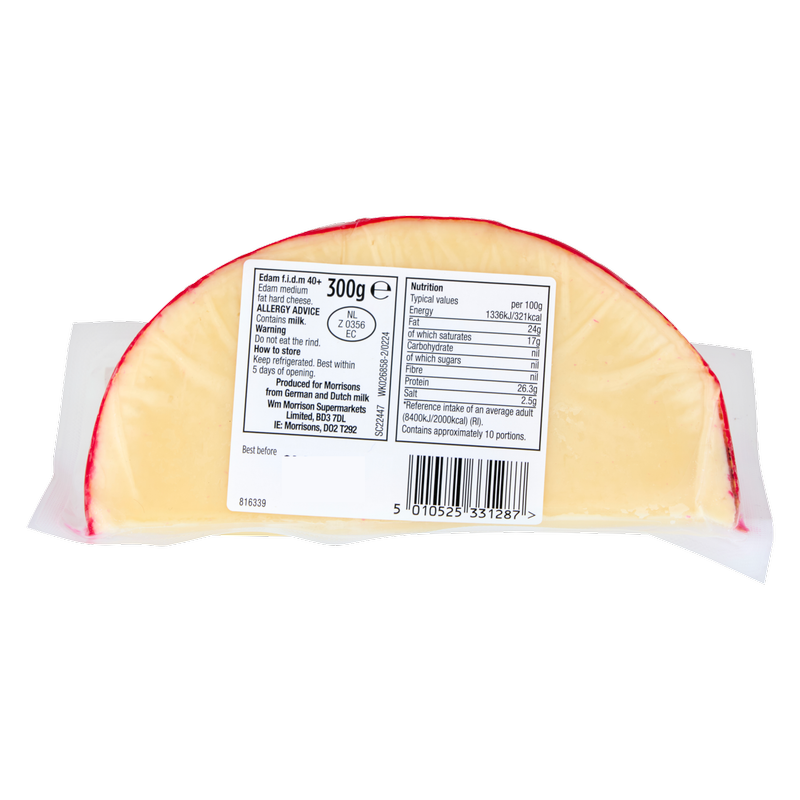Morrisons Edam Wedge, 300g