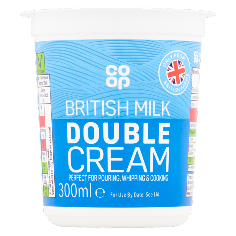 Co-op Fresh Double Cream, 300ml