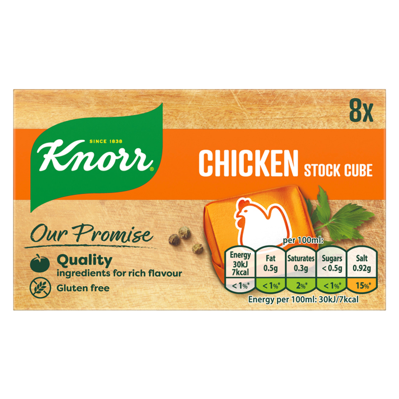 Knorr 8 Chicken Stock Cubes, 80g