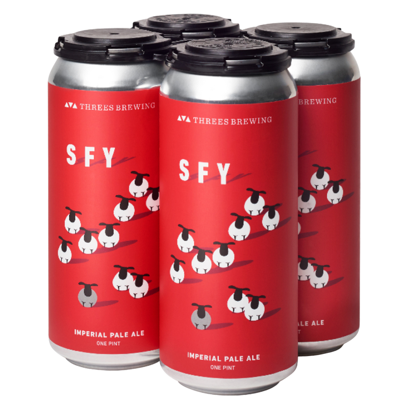 Threes Brewing SFY Double IPA 4pk 16oz Can 8.3% ABV