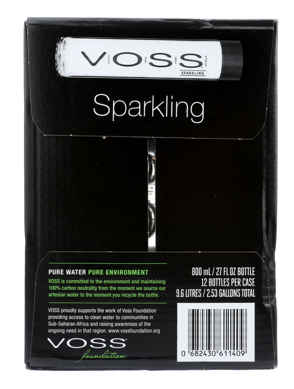 Voss Sparkling Water 800ml Btl