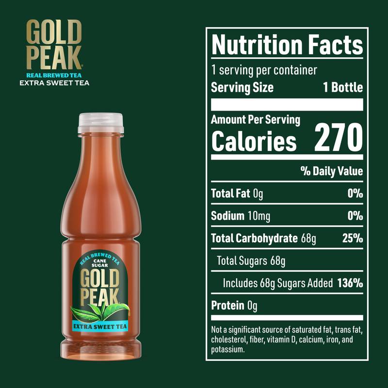Gold Peak Extra Sweet Tea Bottle, 18.5 fl oz