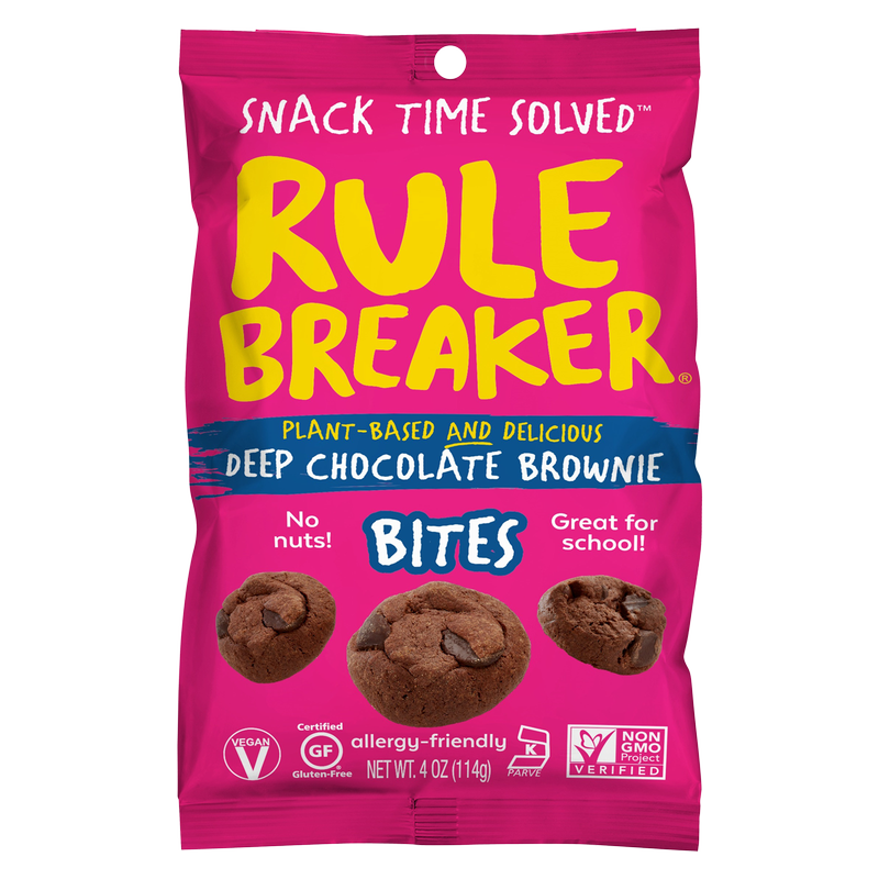Rule Breaker Snacks Deep Chocolate Brownie Bites 4oz