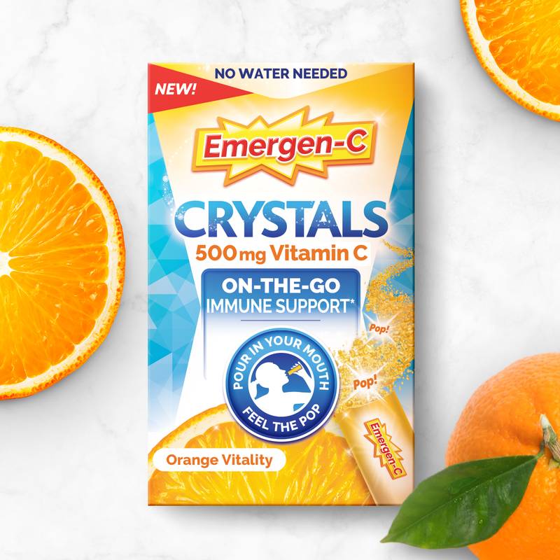 Emergen-C Crystals Orange Vitality 28ct