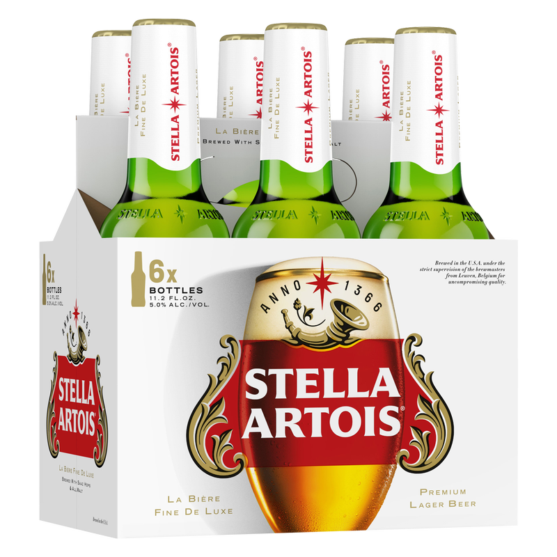 Stella Artois 6pk 11.2oz Btl 5.0% ABV