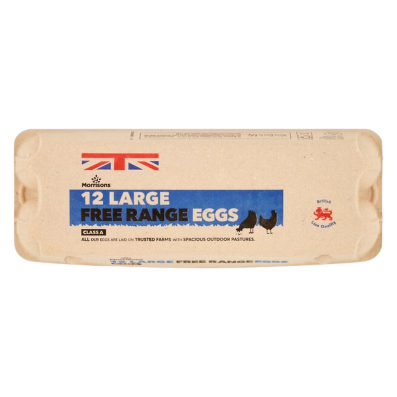 Morrisons Large Free Range Eggs, 12pcs