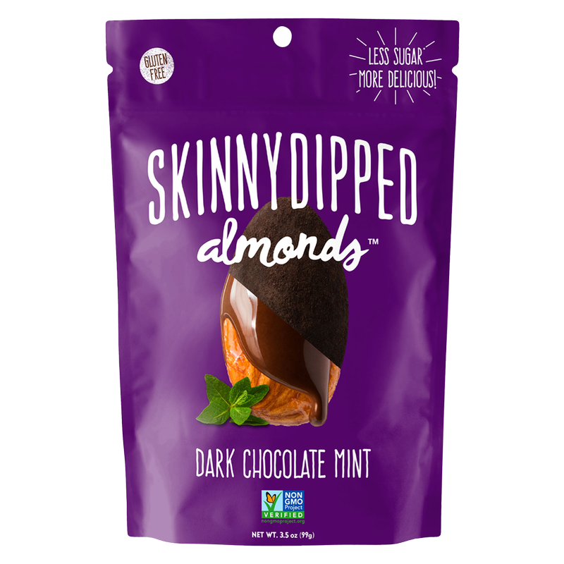 SkinnyDipped Dark Chocolate Mint Almonds 3.5oz
