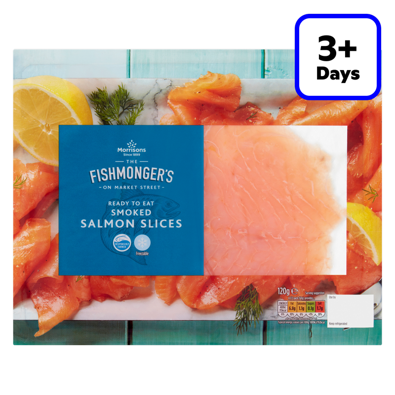 Morrisons Smoked Salmon, 120g