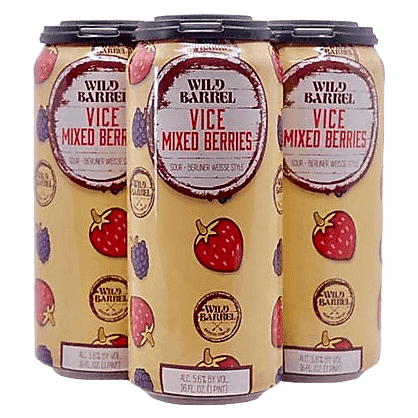 Wild Barrel Brewing Vice Mixed Berries 4pk 16oz Can