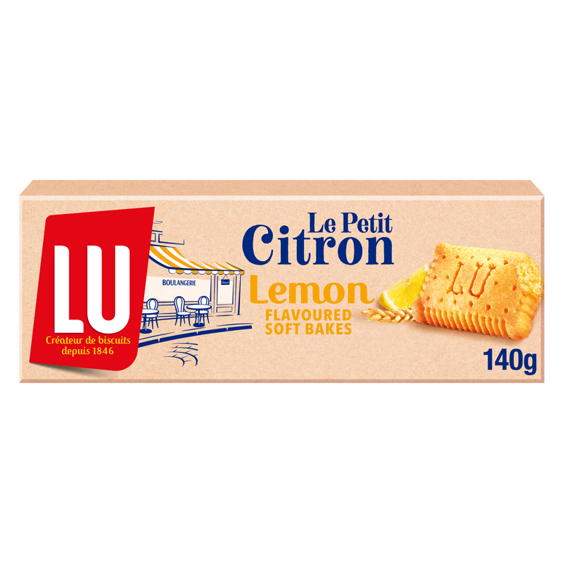 Lu Le Petit Citron Lemon Soft Bake Biscuits, 140g