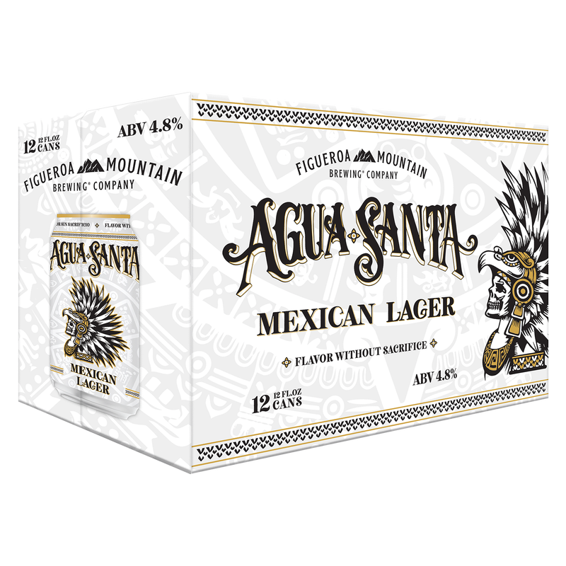 Figueroa Mountain Brewing Co. Agua Santa Mexican Lager 12pk 12oz Cans
