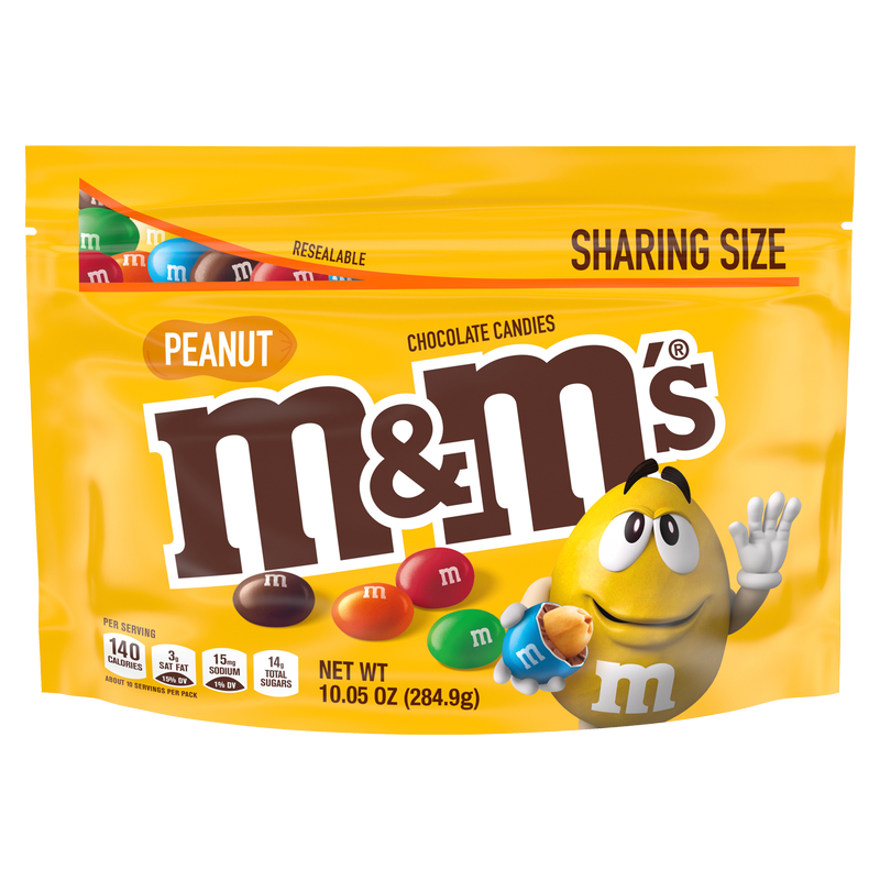 M&M's Peanut Milk Chocolate Candies 10.05oz