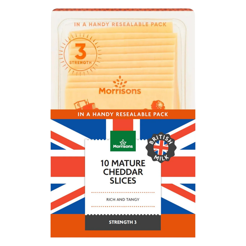 Morrisons Mature Cheddar Slices, 250g