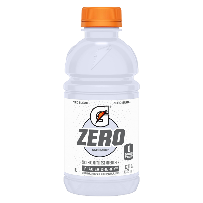 Gatorade Zero Sugar Thirst Quencher Glacier Cherry 12pk 12oz Btl