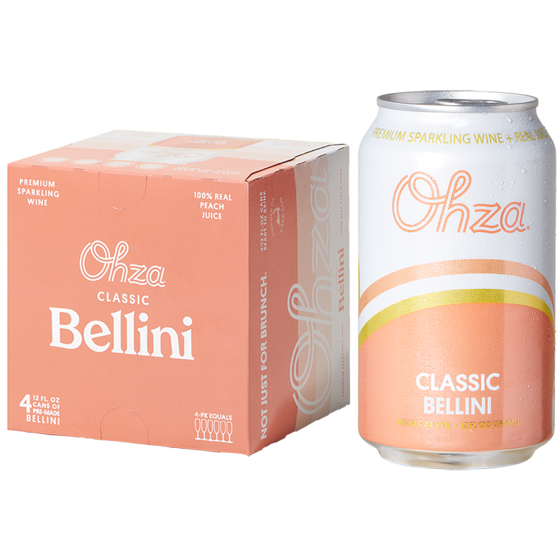 Ohza Classic Bellini 4pk 12oz Can