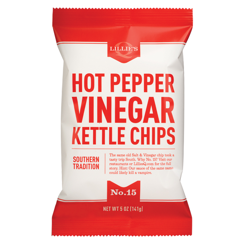 Lillie's Q Hot Pepper Vinegar Kettle Chips 5oz bag